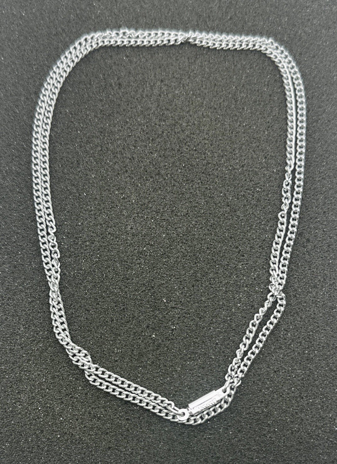 Vintage Estate 24″ Necklace Silver Tone Made in Germany Single Chain