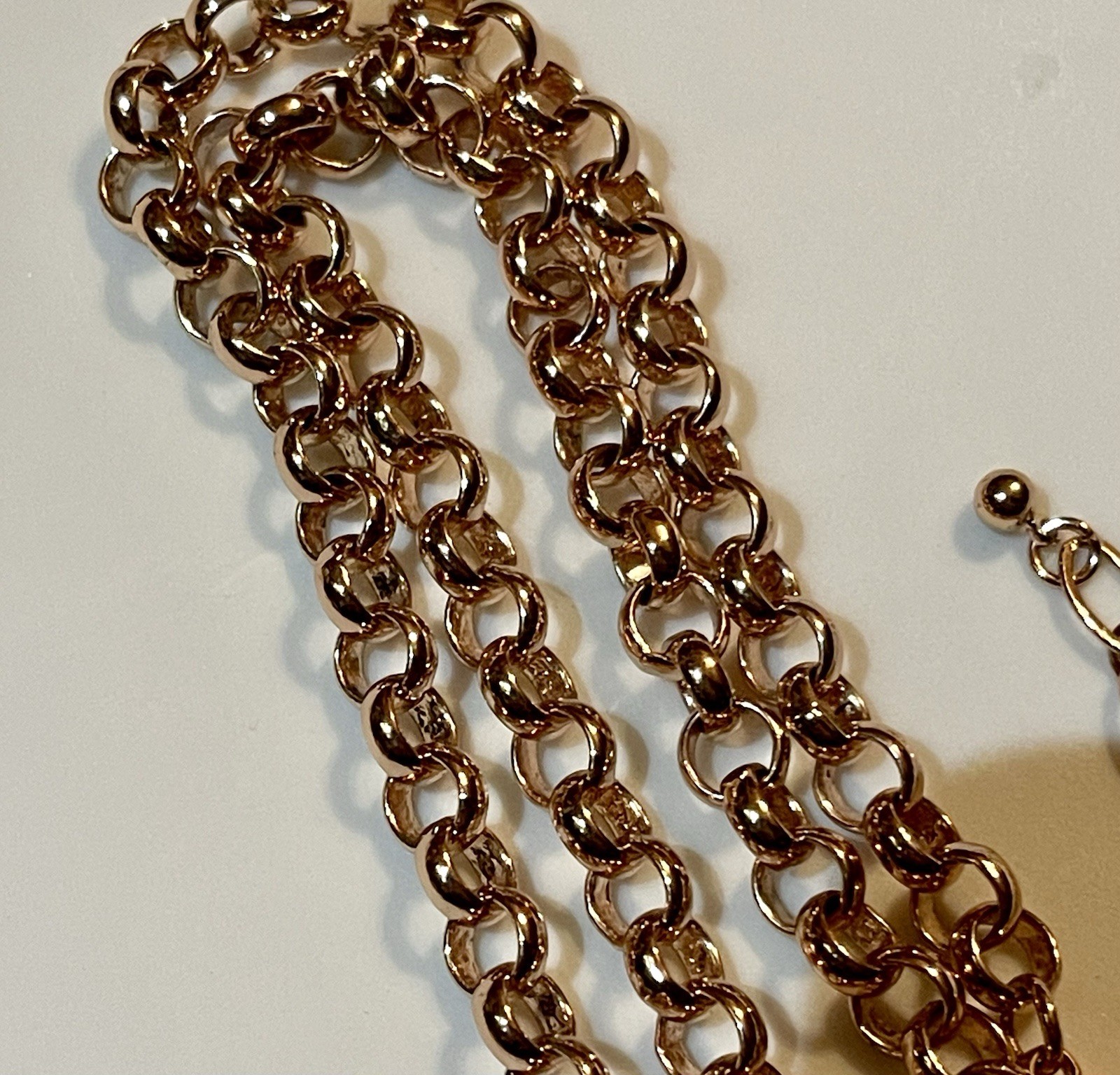 Authentic Origami Owl 18-20” Rose Gold Tone Thick Rolo Chain NEW (Ref#142)