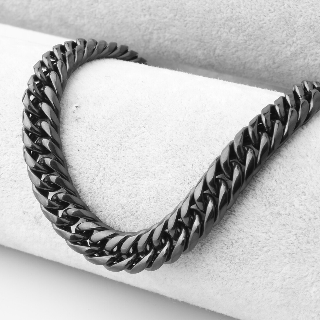 9mm-22mm Top Polished Mens Chain Stainless Steel Curb Link Necklace or Bracelet