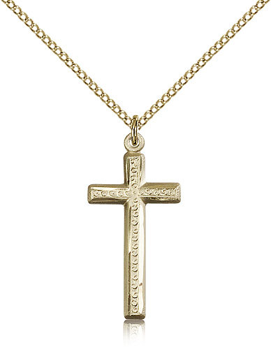 Gold Filled Cross Necklace For Women On 18 Chain – 30 Day Money Back Guarantee