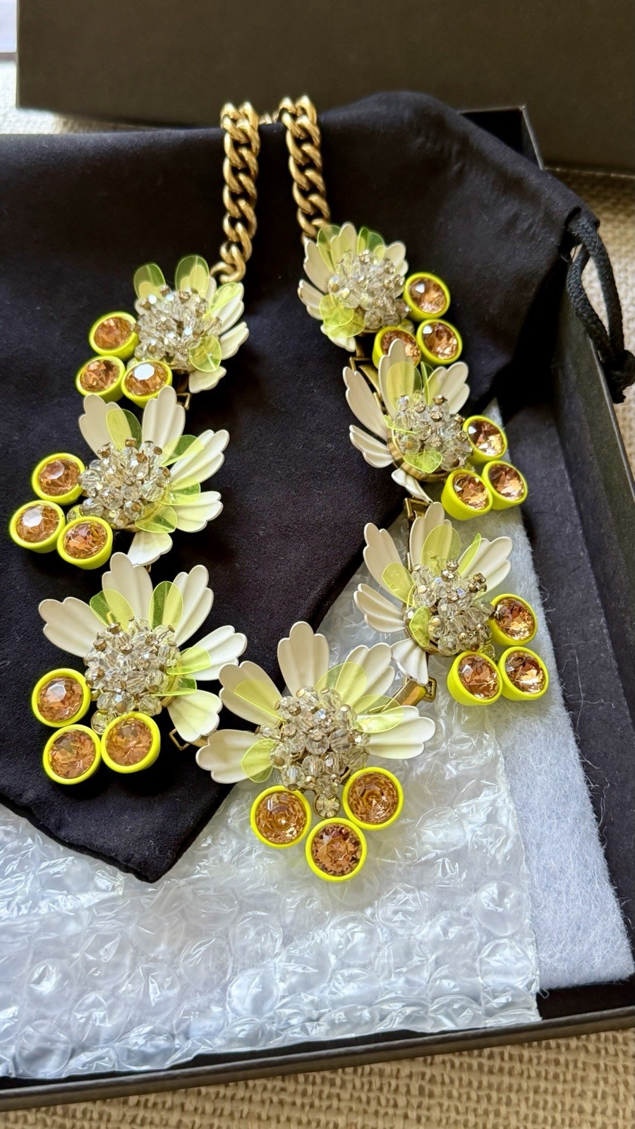 J.CREW Bright Yellow Gold-Tone Statement Necklace