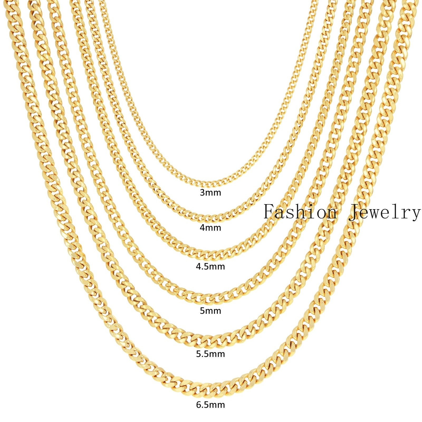 10K Yellow Gold 3mm- 13mm Miami Cuban Link Chain Necklace Mens Womens 16″- 30″