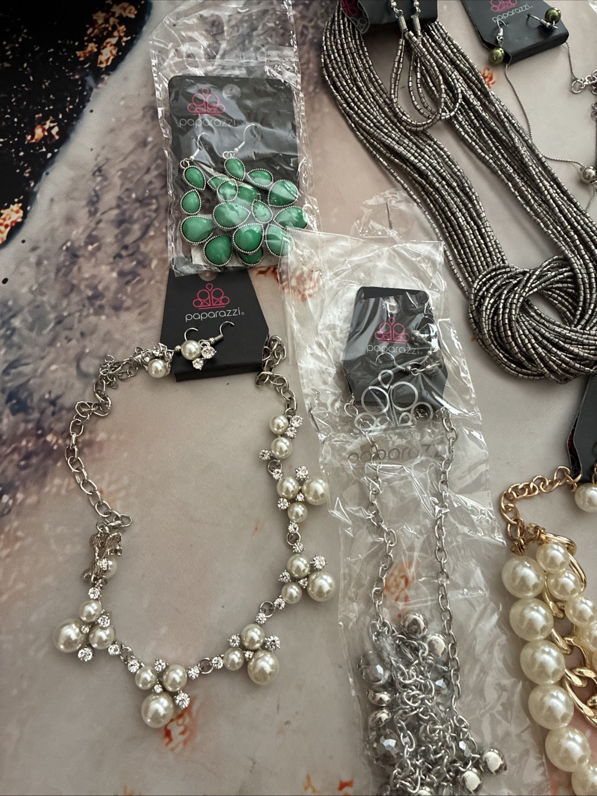 Paparazzi Lot of Jewelry. Various Lengths and Styles. Stones Glass Beads NWT