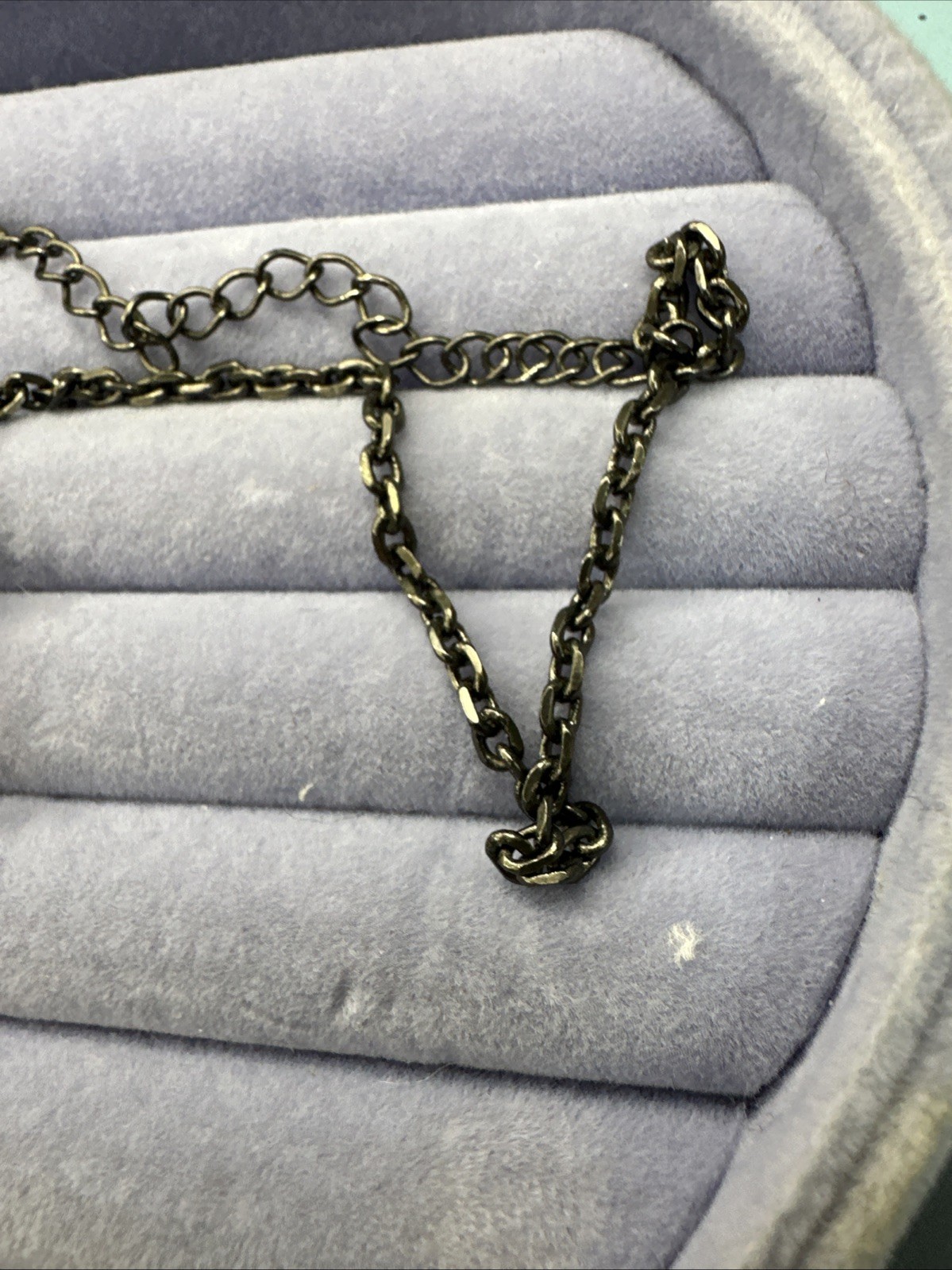 1928 Brand Beauty Red And Gunmetal Necklace Branded 16+3in Extension 103