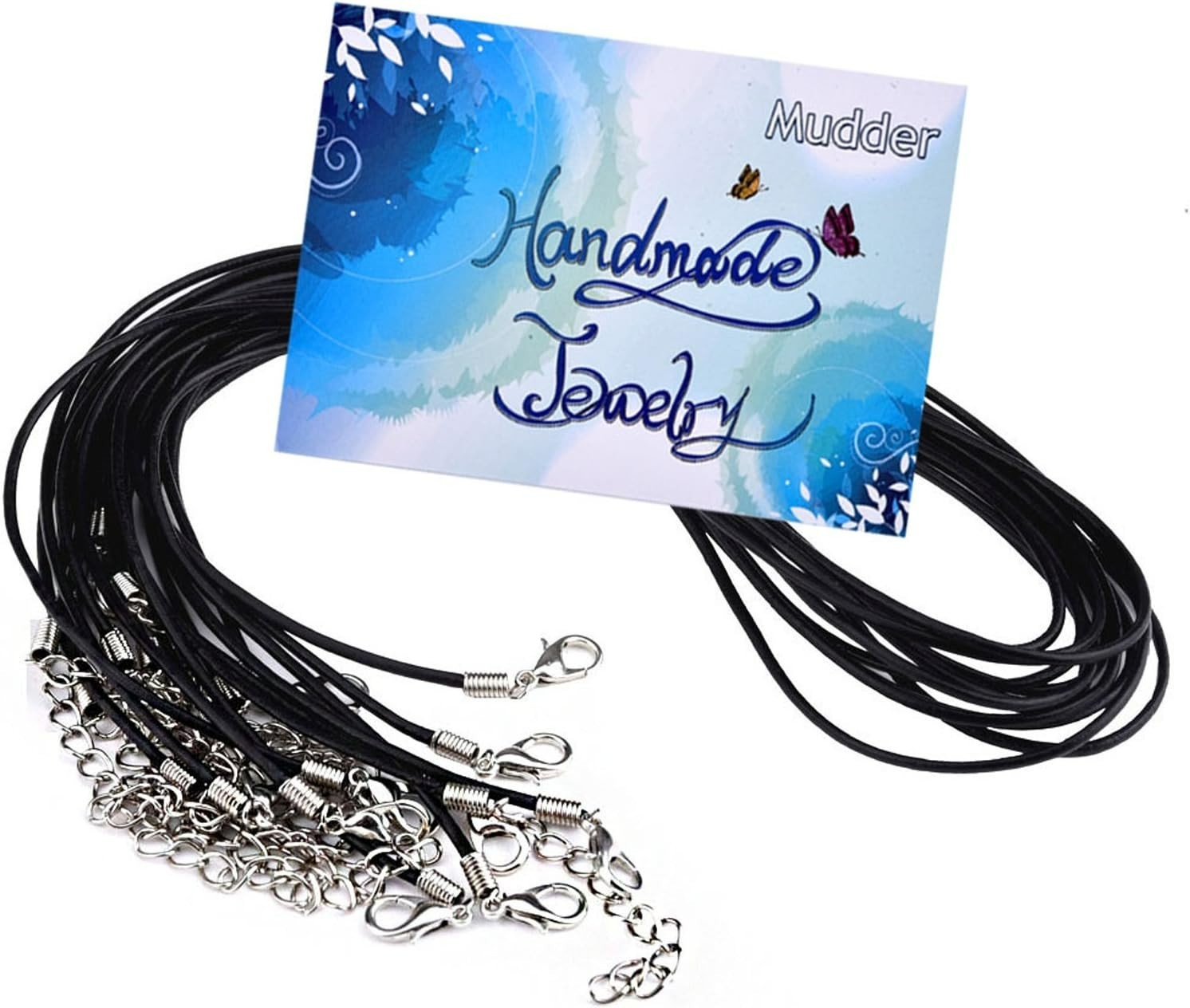 10 Pieces 2.0mm Black with Lobster Clasp