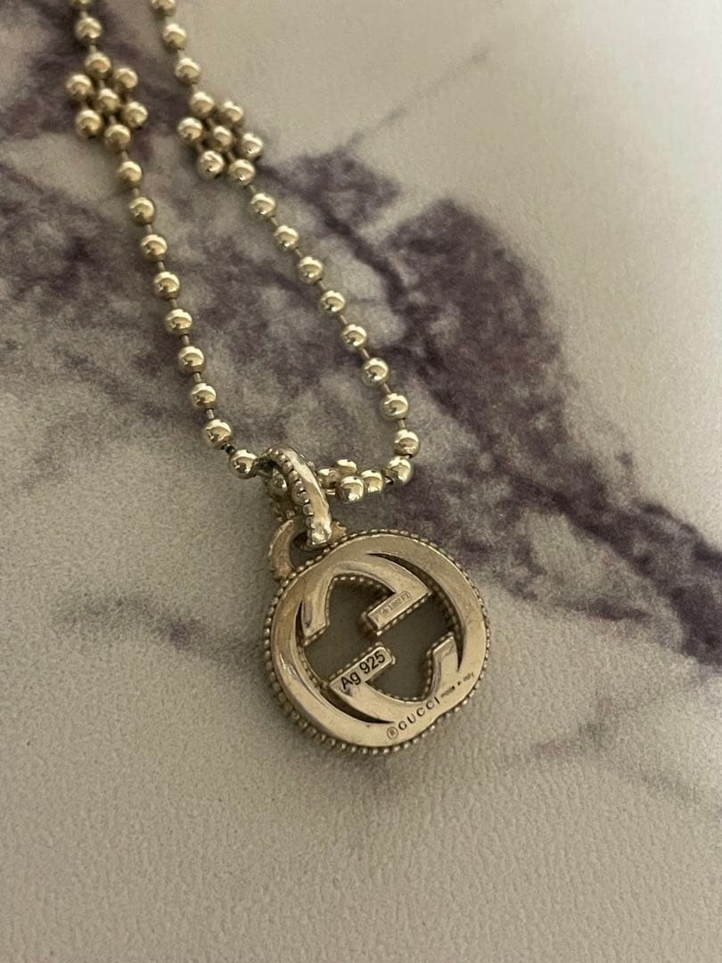 Excellent GUCCI Interlocking G Flower Necklace (with Box And Dust Bag) –