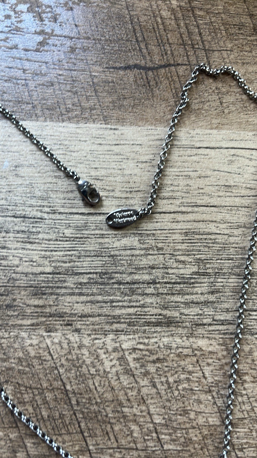 Vivienne Westwood Signed Silver Tone Orb Pendant CZ Pavé Cable Necklace
