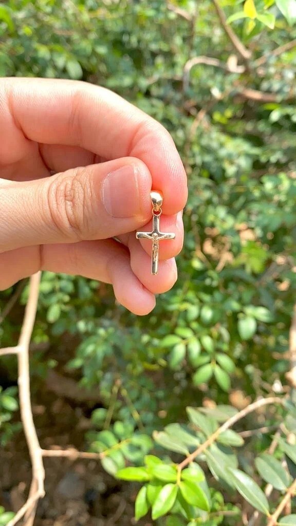 Jesus Crist Cross 14K Pendant GF Charm Jewelry Gifts Catholics For Adults Kids