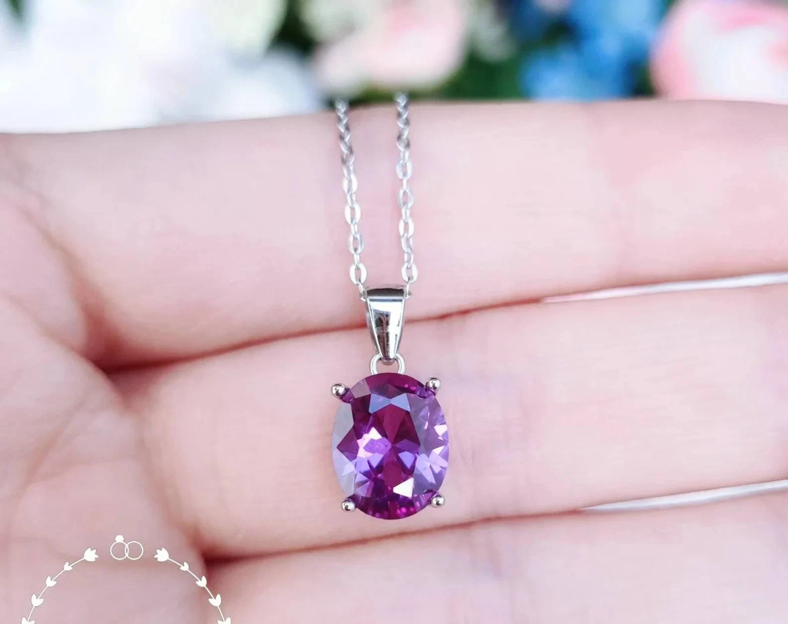 20 Ct AAA+Natural Color Change Alexandrite Certified Gemstone Pendant 925 Silver