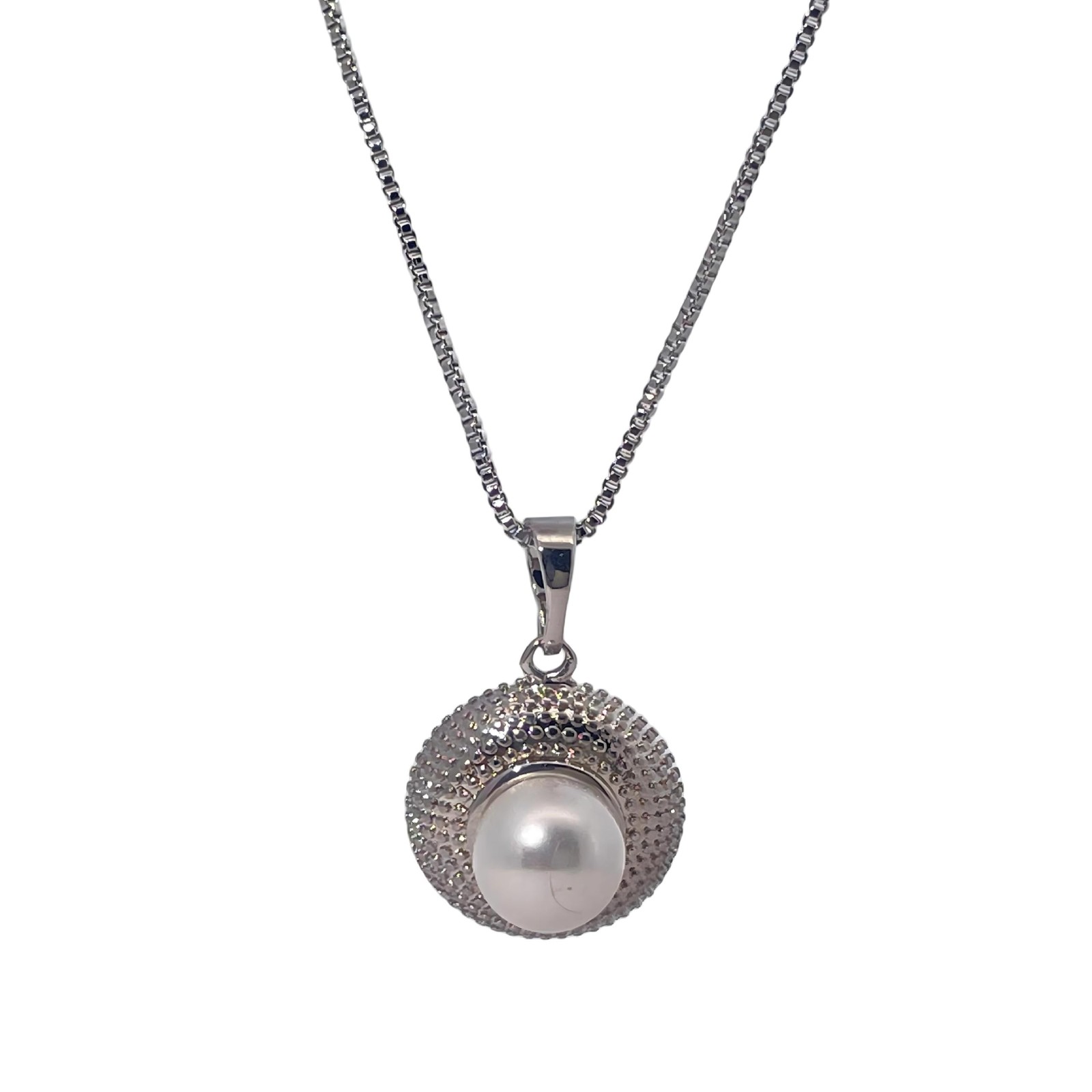 18K Gold Plated Engraved Pendant Necklace for Women, Adjustable Chain (18″+2″)