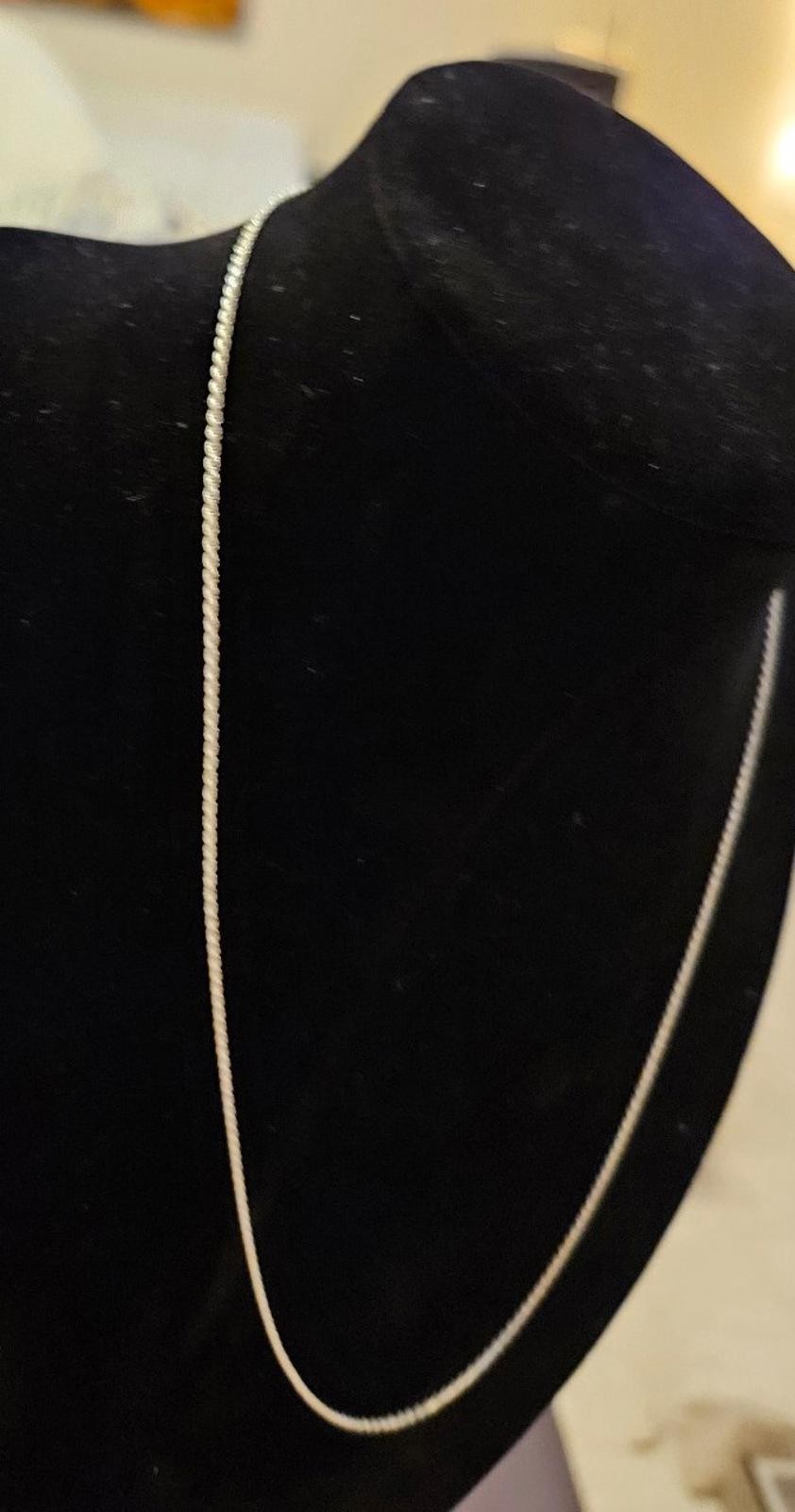 18in 1.5mm Diamond Cut Rope Chain