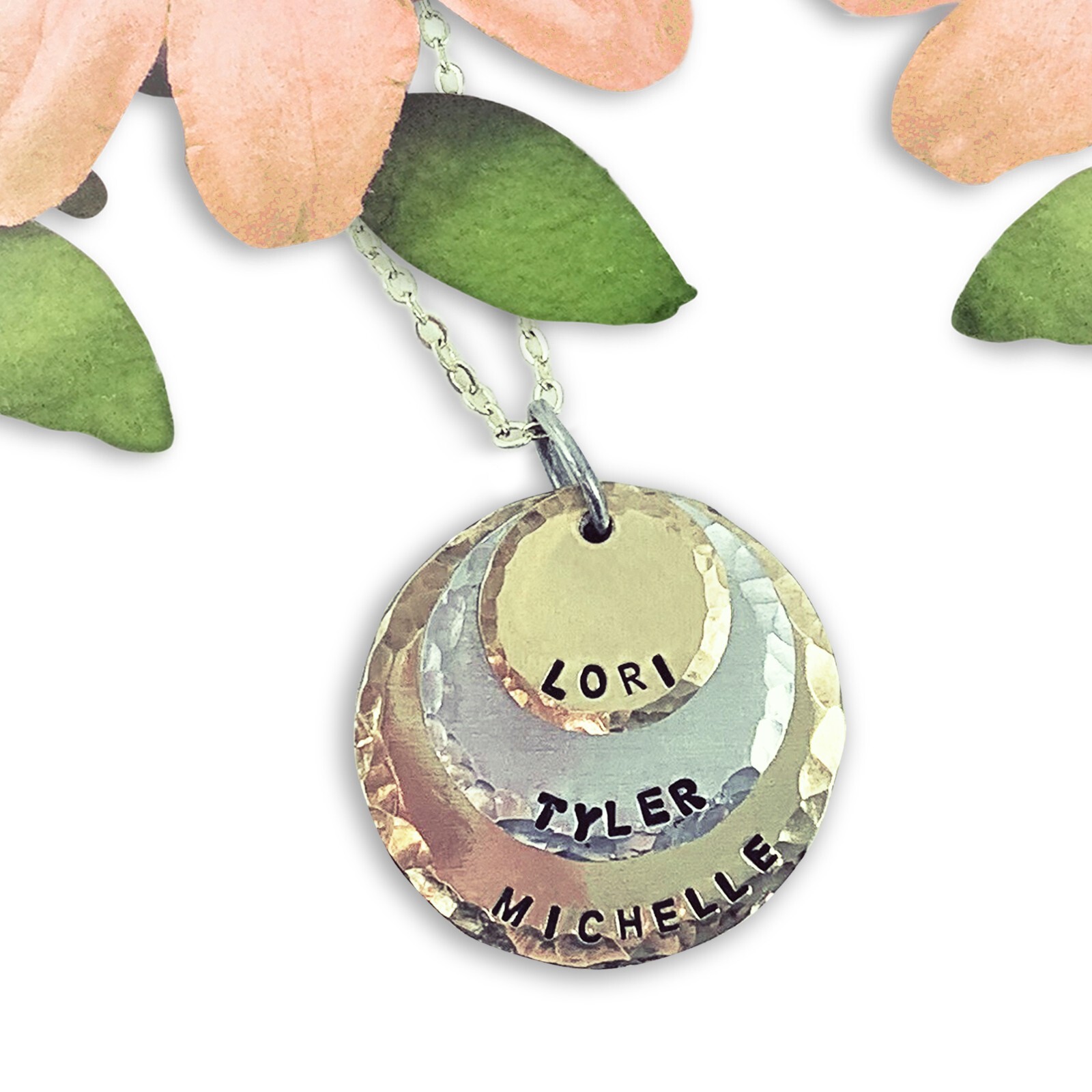 Kids Names Necklace For Mom, personalized, handmade, mom gift