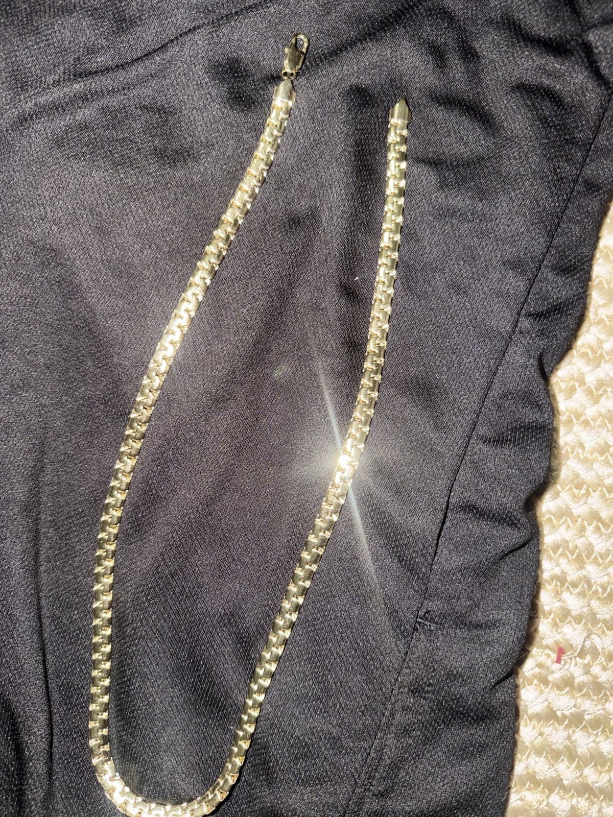 24” 6MM Gold Plated Flat Curb Link Chain Necklace Men’s Hip Hop Jewelry