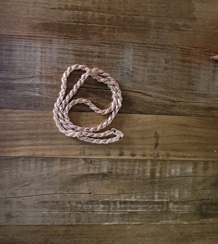 RARE HEAVY SOLID 925 SILVER ITALIAN ROPE CHAIN – 24″ / 5mm / 67g
