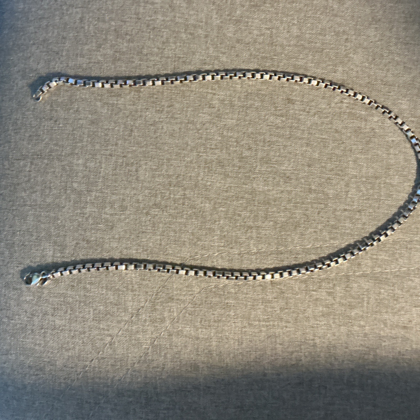 18” Tiffany & Co. 925 Silver Venetian Box Link Chain Necklace (39.30g.)