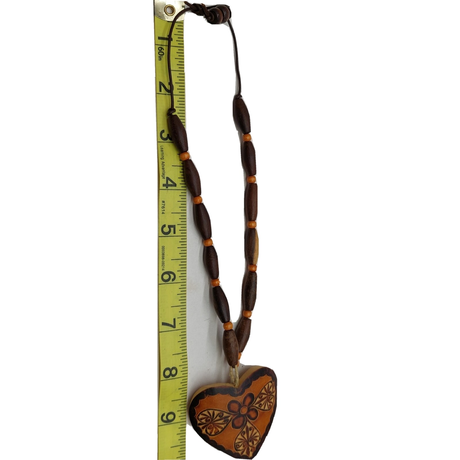 Carved Wooden Heart Necklace Choker set of 3 various sizes and styles