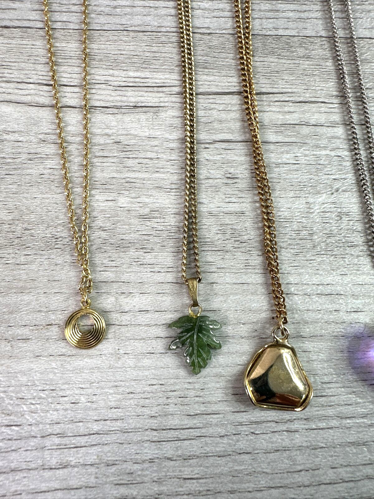 Lot of 5 Various Necklaces w/Charms Measurements in Photos