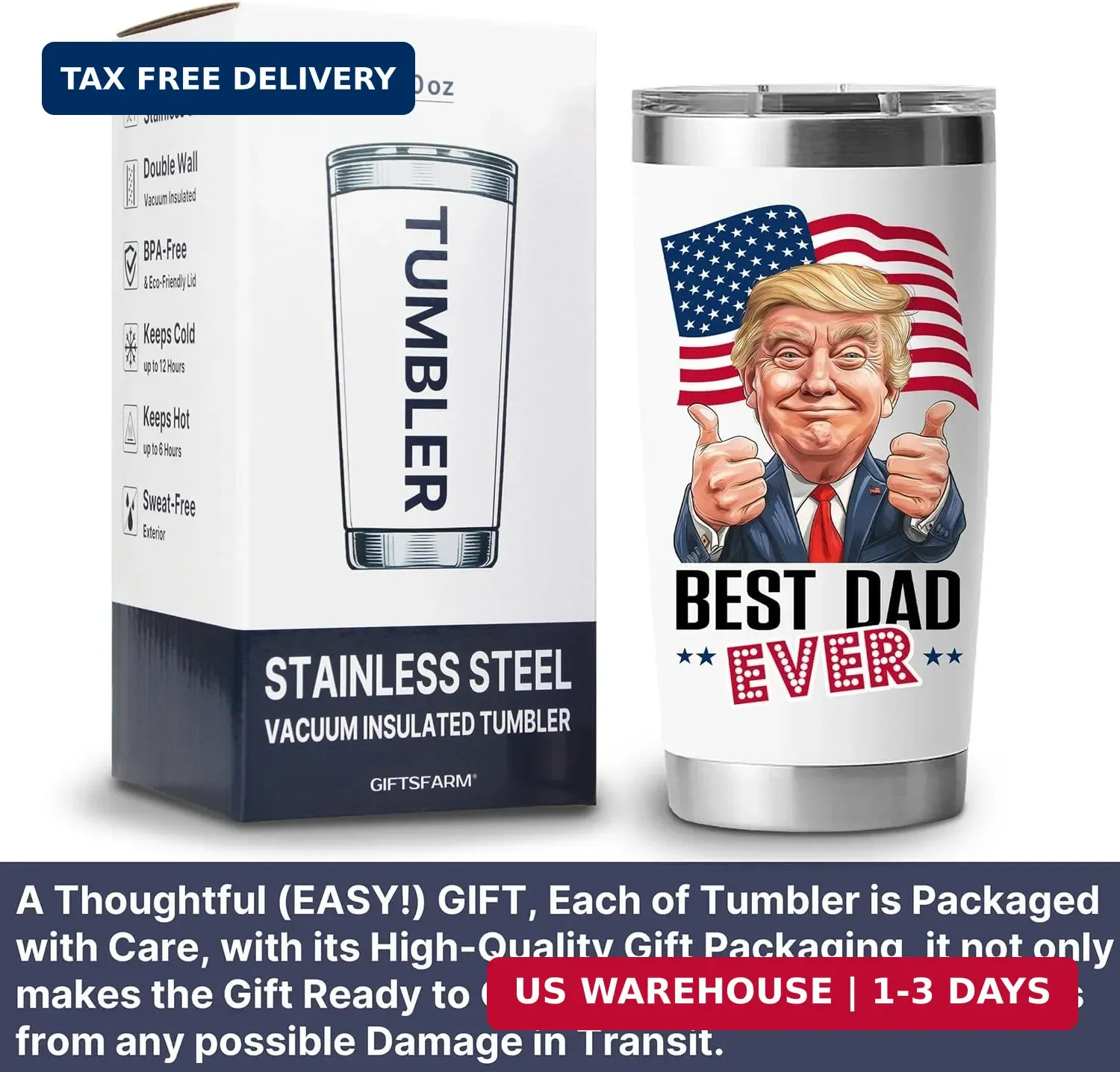 Gifts for Dad, Dads Day from Wife Daughter Son, Birthday Men Husband Gifts