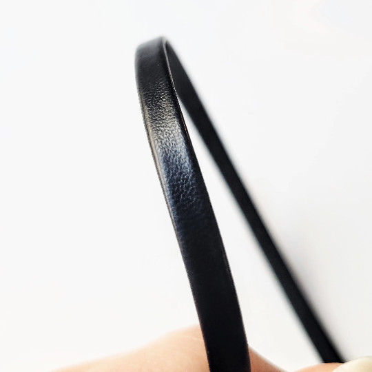 Thin Black Choker Faux Leather Necklace Gothic Clothing Grunge Punk Jewelry