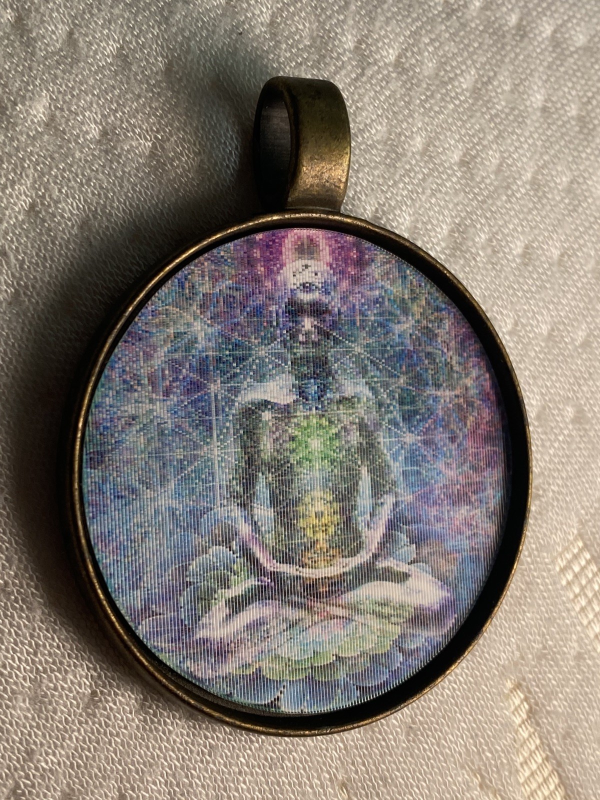 NEW Yoga Meditation Chakra Dima pendant -Laser Guided Visions psychedelic sacred