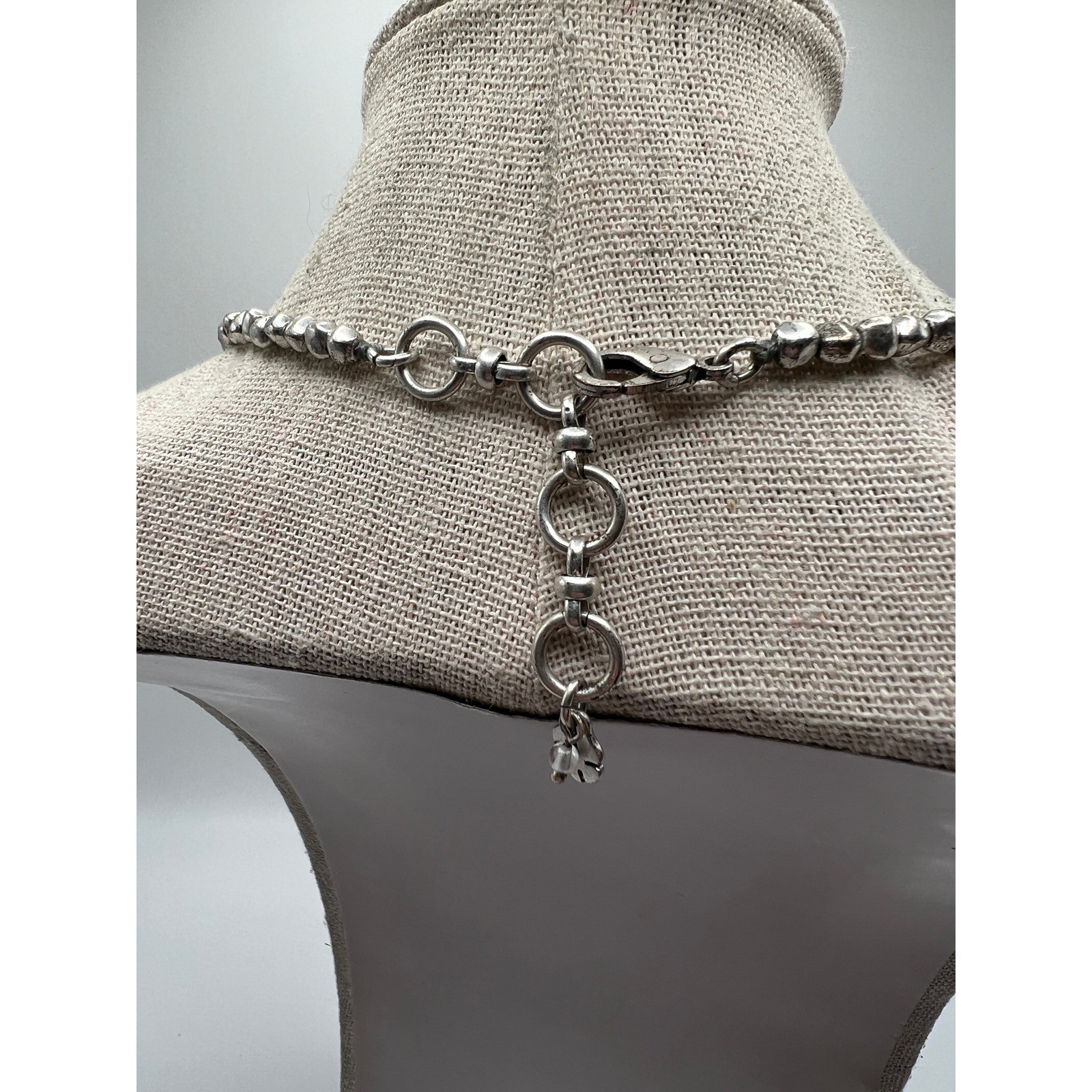 Lucky Brand Starfish Necklace Coastal Boho Beachy Pewter Silver Tone