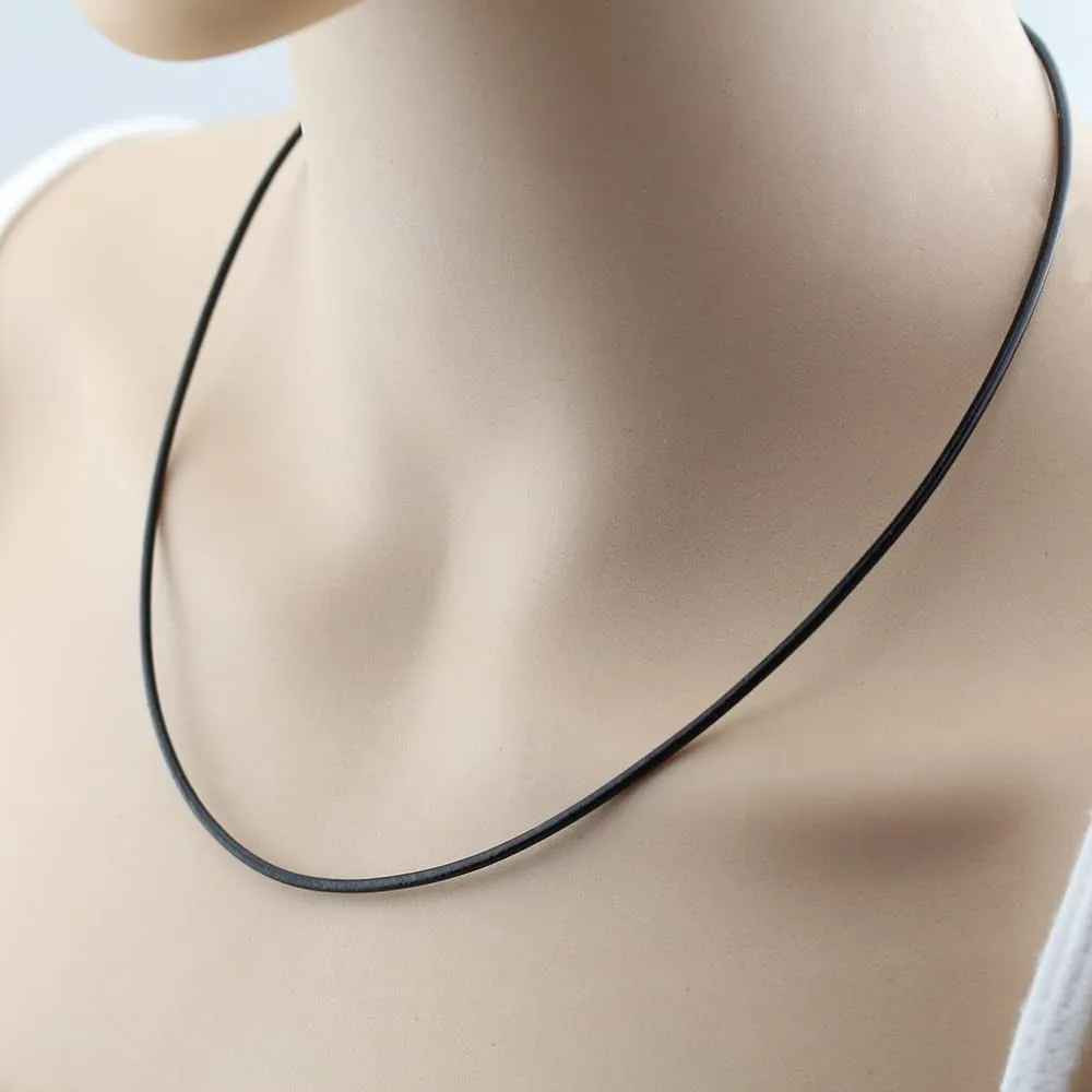 1/1.5/2/3mm Waterproof Braided Leather Chain Cord Rope Necklace w/ Steel Clasp