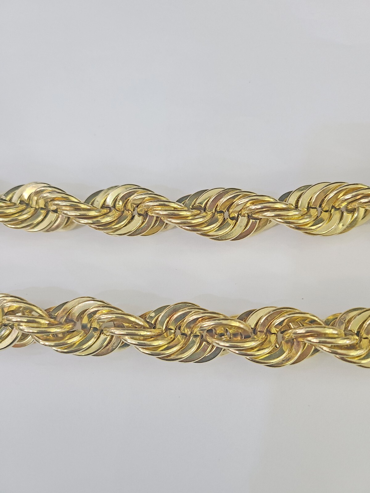 10k REAL Yellow Gold Rope Chain Necklace 16mm 20″ Men’s Thick 10kt
