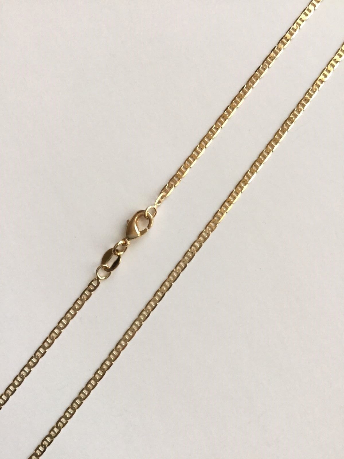 18K GOLD FILLED GUADALUPE MARINER LINK NECKLACE 20”/CADENA GUADALUPE-32mm-P281