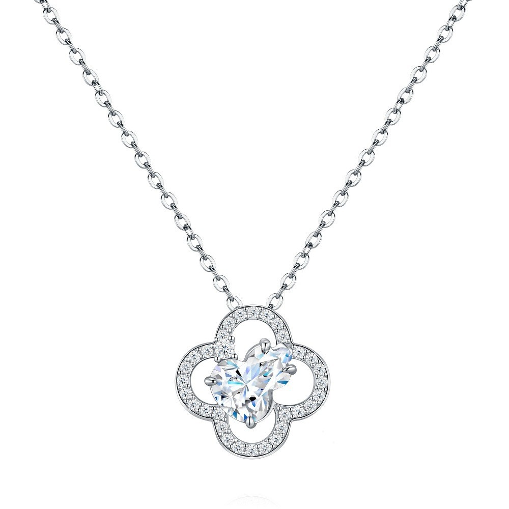 Luxury 925 Sterling Silver 7×9 mm Moissanite Women’s Necklace Pendants Jewelry