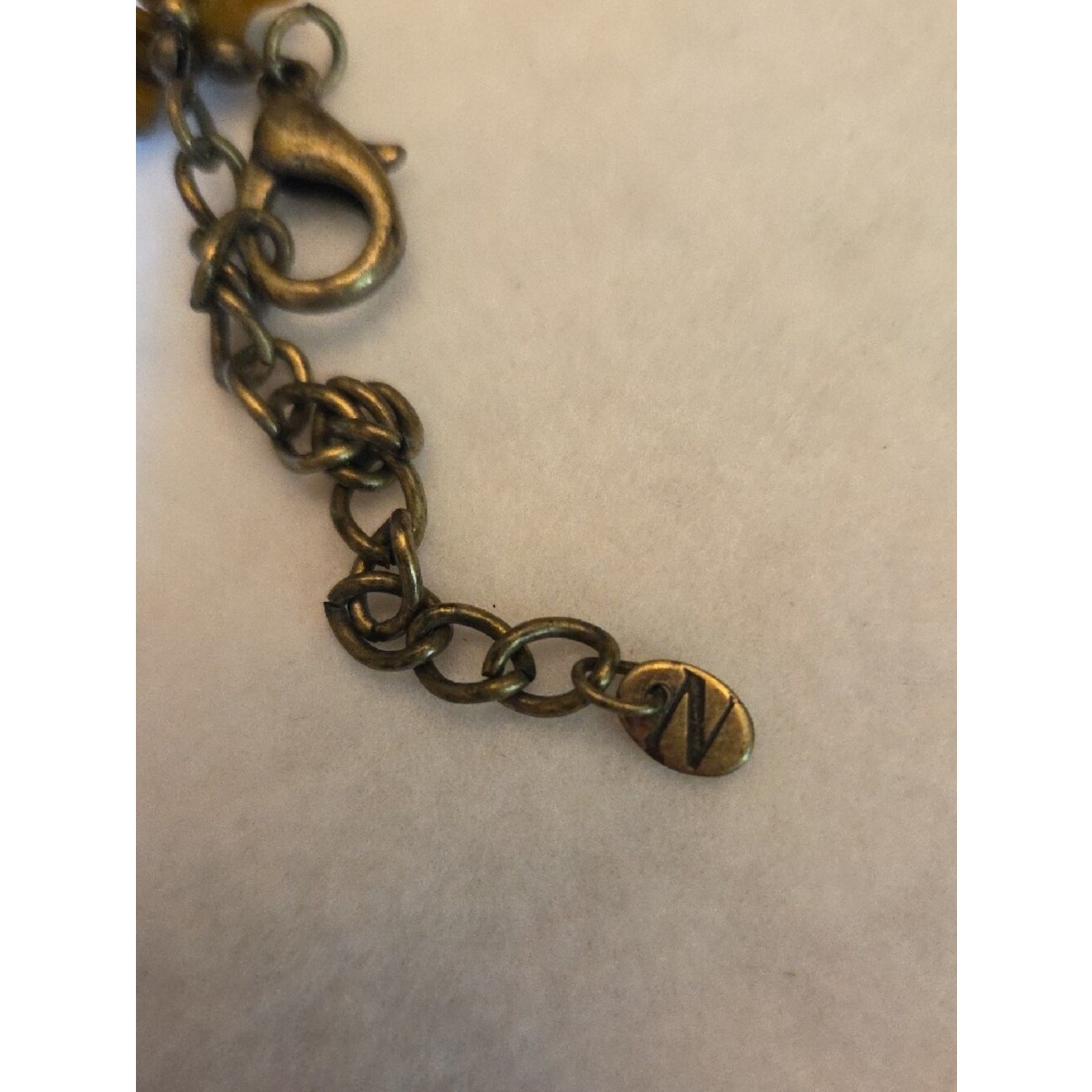 Boho Turquoise & Brass Cross Pendant Necklace