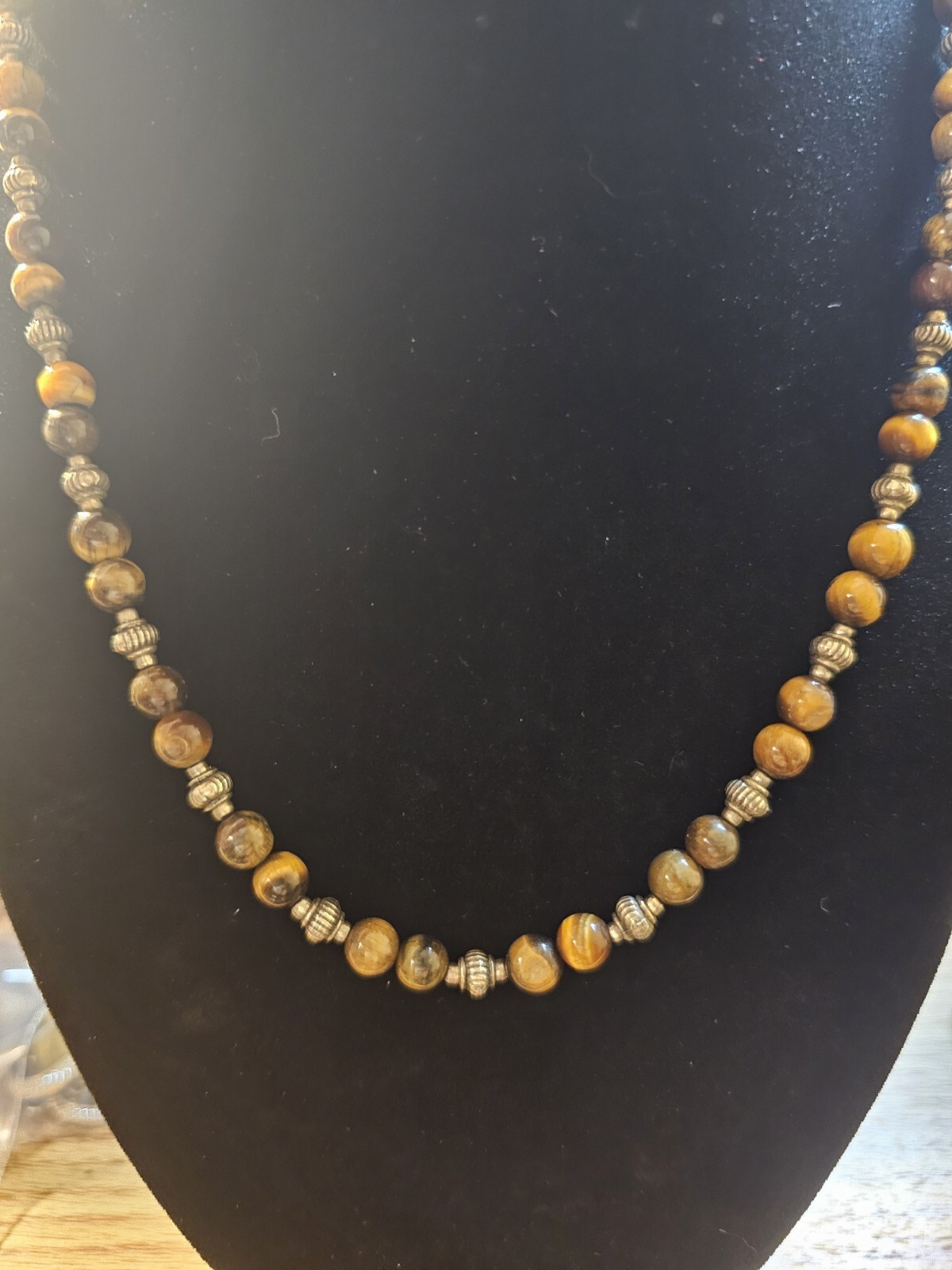 Beautiful Beaded Necklace With Tigers Eye