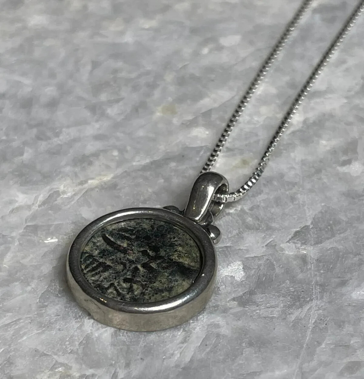 Authentic Masada Coin Necklace, Handmade Jewelry, men pendant, 925 Silver