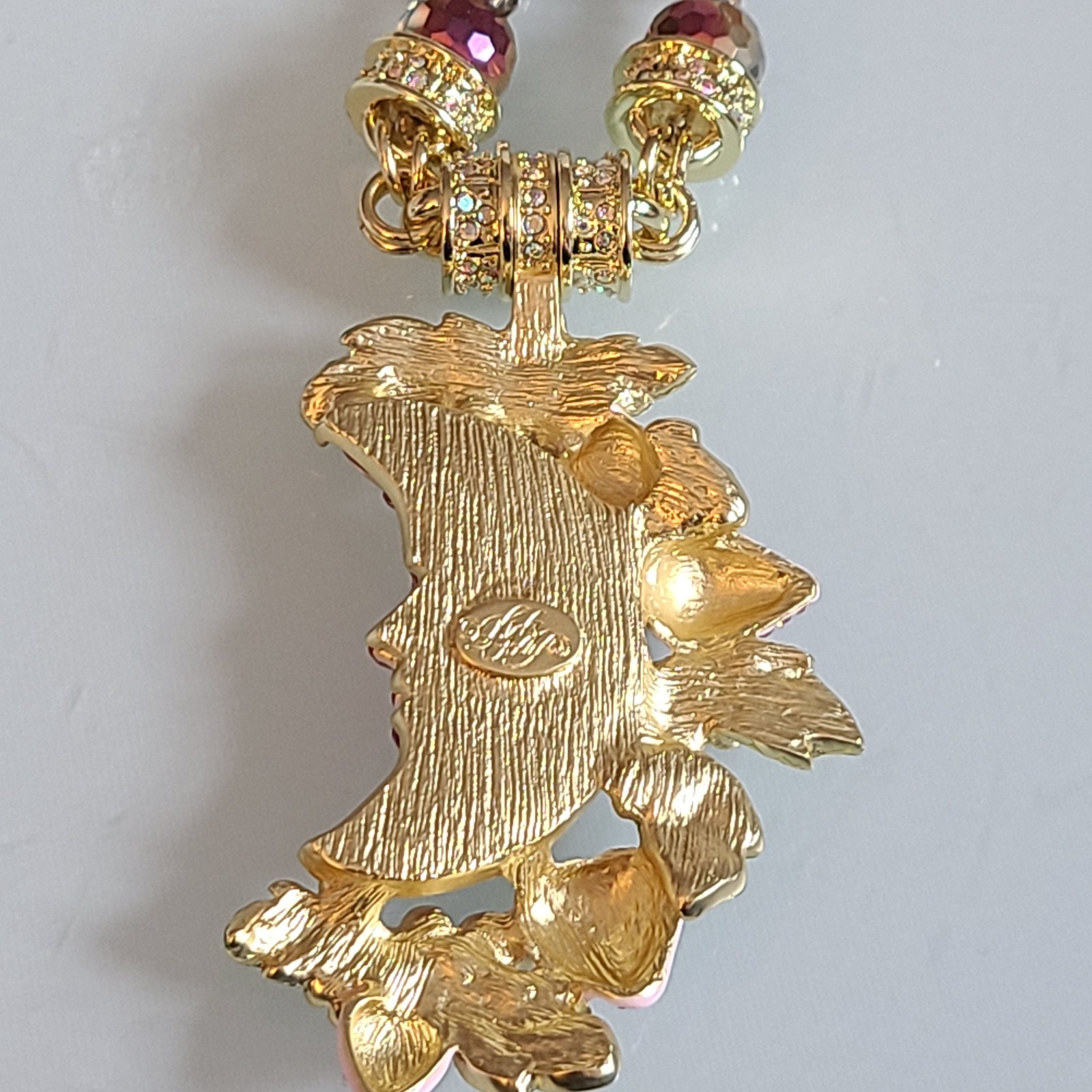 Belle Of The Ball Beaded Mystic Goddess Moon Shadow Strawberry Mag Necklace GT