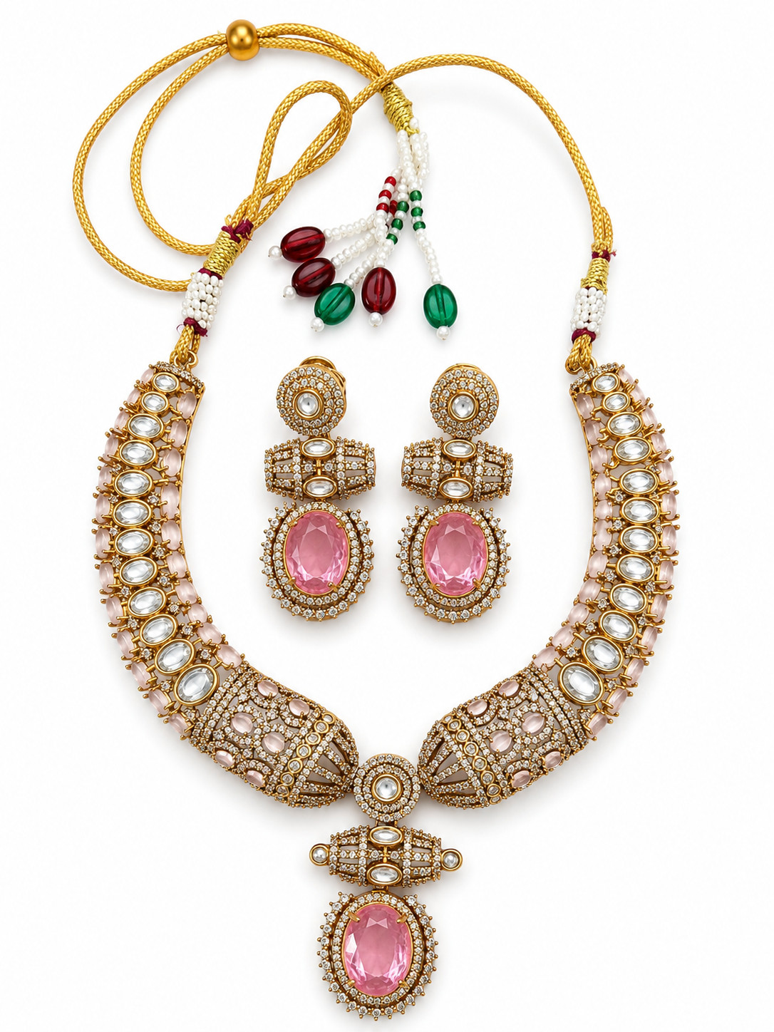 Indian Beaded Necklace Handmade brass Gift for Women 107
