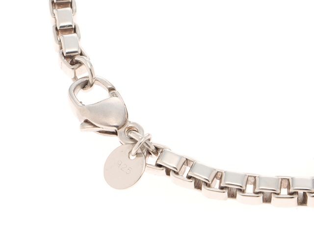 TIFFANY & Co. Venetian Link Chain Bracelet Sterling Silver 925 Unisex 7inch Mens