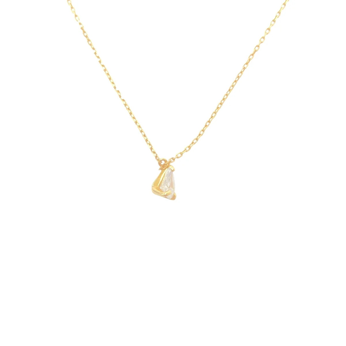 LK Salon Lab Glow Diamond Necklace Gold Womens Used