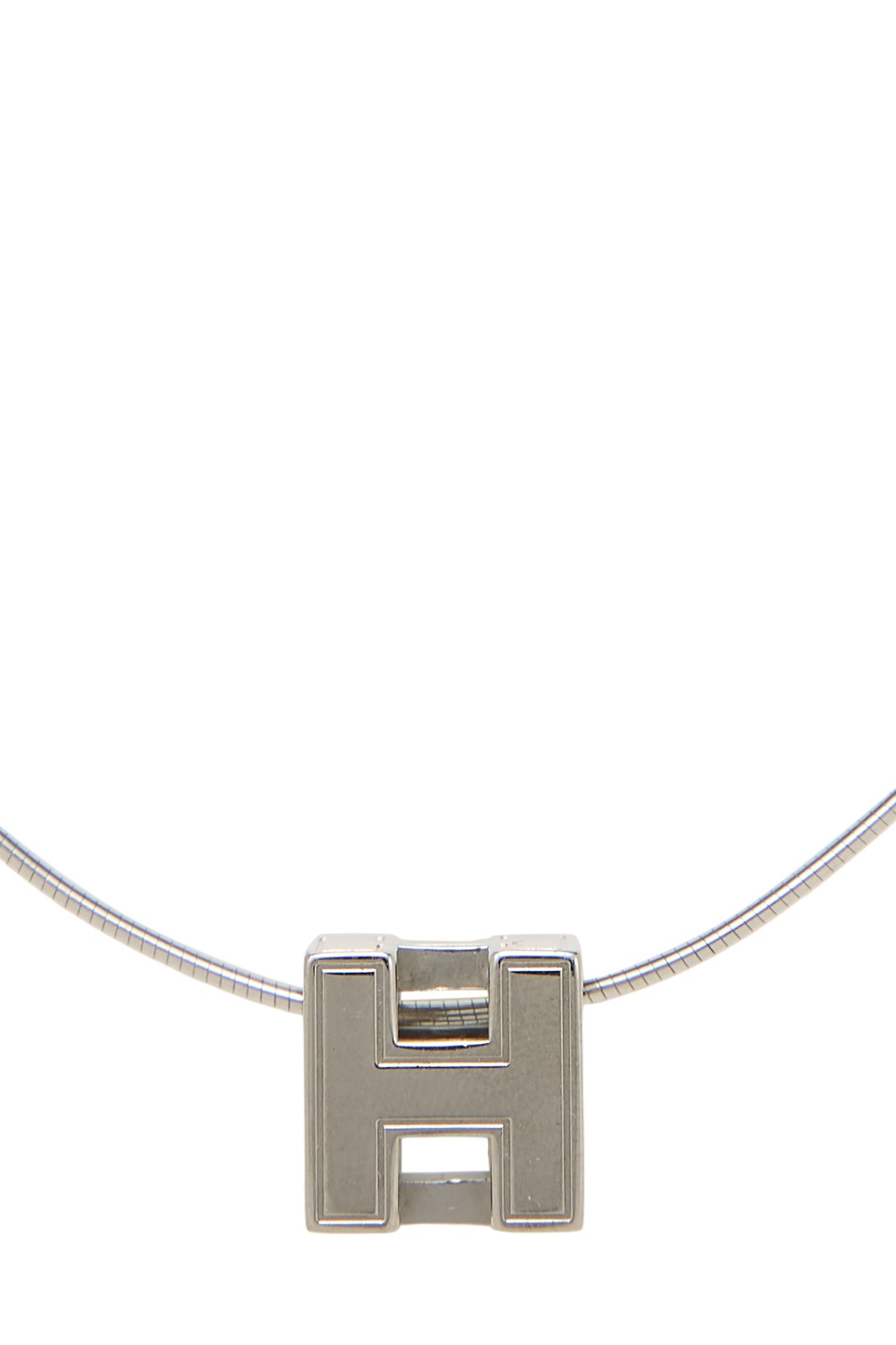 Hermès Silver Cage d’H Necklace – WGACA