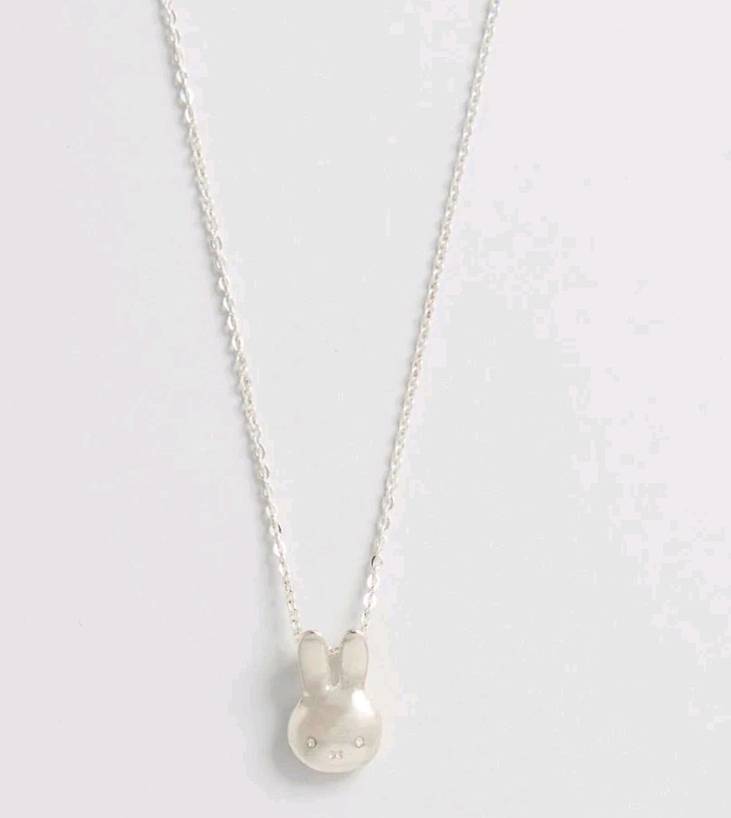 Official Miffy Medium Head Necklace Sterling Silver Handmade in the UK