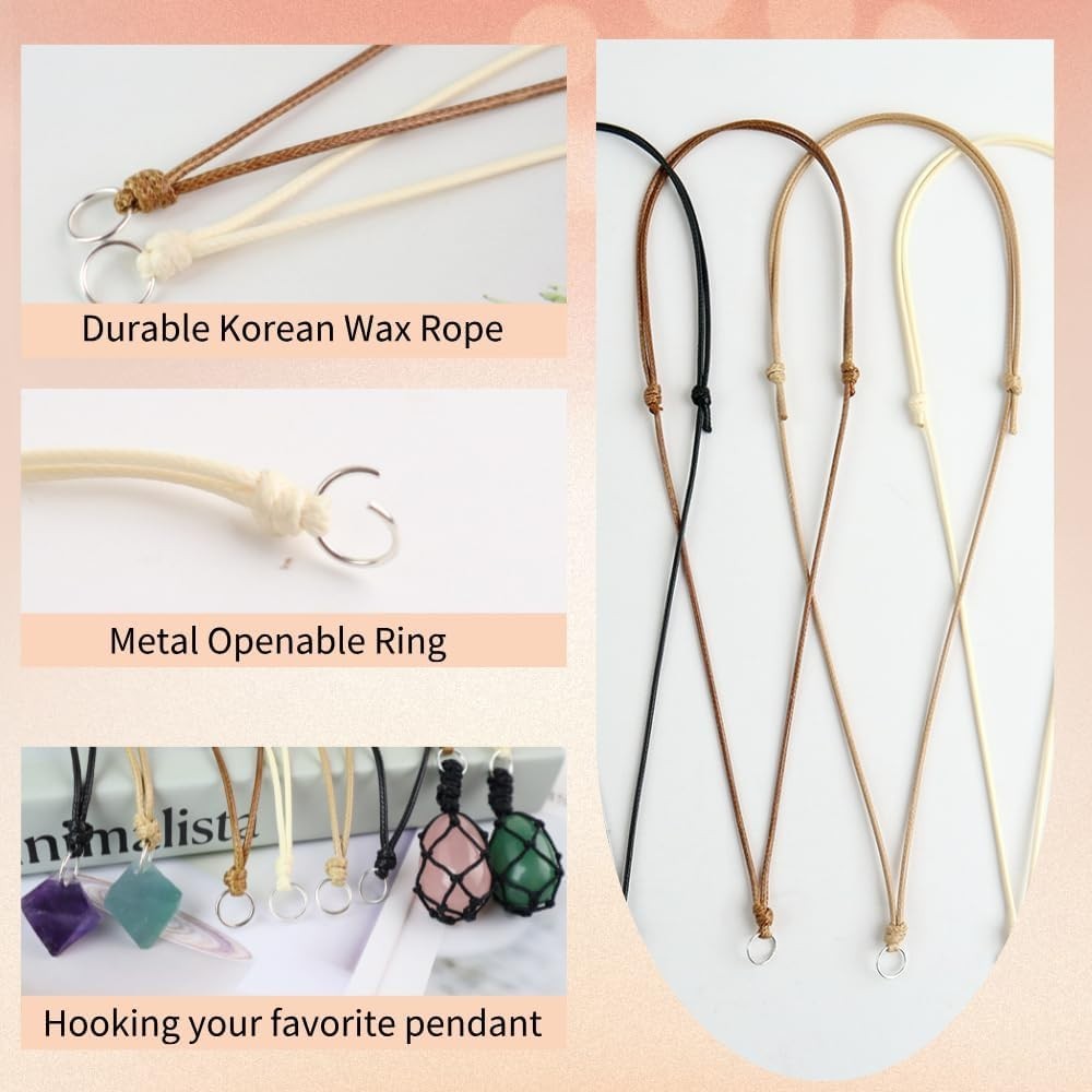 32pcs Handmade Craft Choker Necklace Cord for Pendant Adjustable Knotted with…