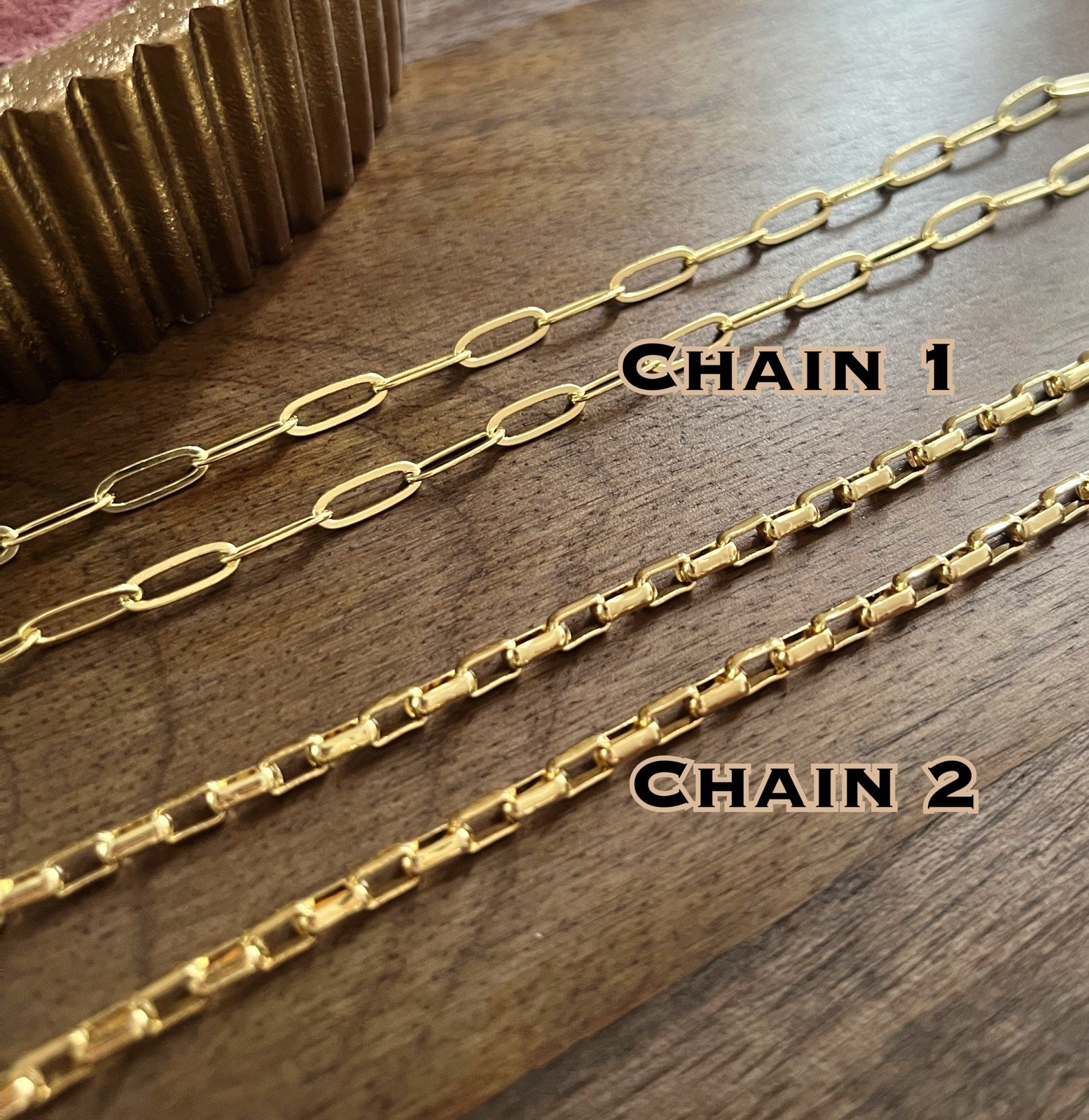 Gold Filled Carabiner Necklace Paperclip or Box Chain Charm Holder No Extender