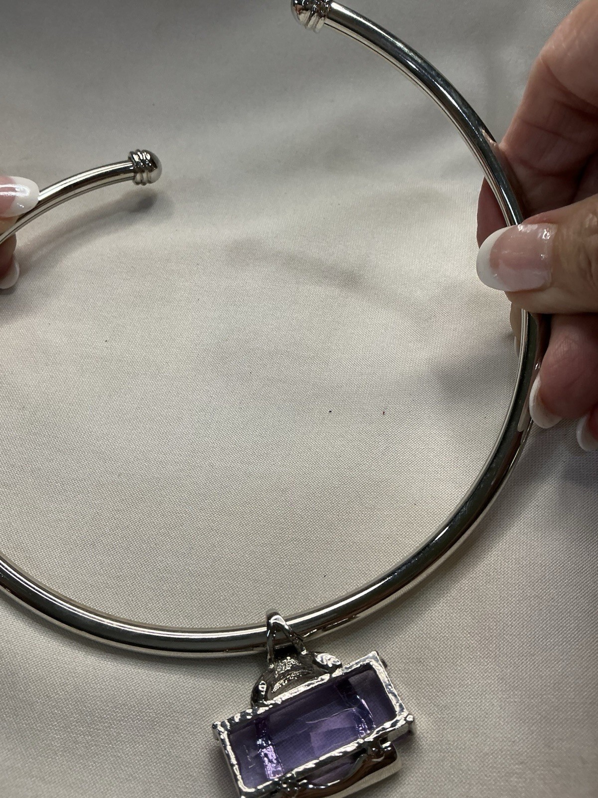 Chocker Necklace With Amethyst. Stunning.