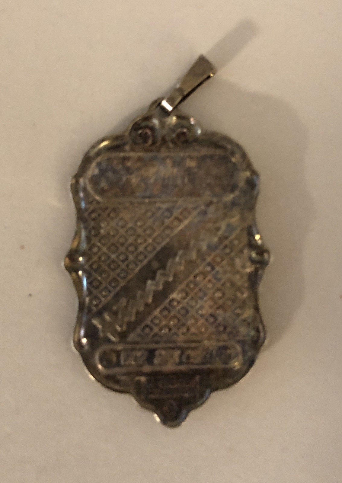 Hummel Pendant 1982 ARS Edition Little Girl On Fence West Germany Silver Plated
