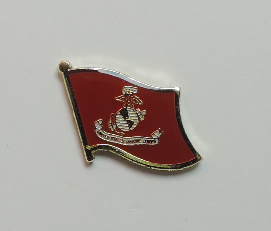 UNITED STATES MARINE CORPS- MARINE CORPS FLAG LAPEL PIN