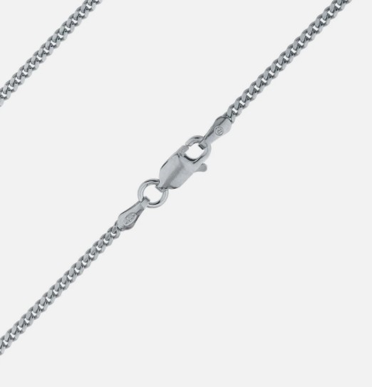 2 mm Stainless Steel Silver 20″ Cuban Link Necklace Chain New 2mm Wide