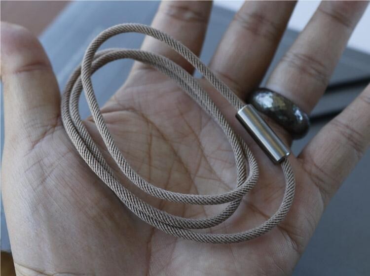 Titanium Paracord Necklace Rope Cord Chain Anti Allergy DIY 23.6 in/60cm Length