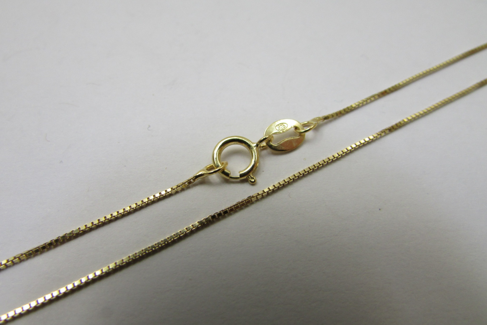 5 pc 18 inch Goldplated on 925 Sterling Silver Venetian Box Chains Necklaces