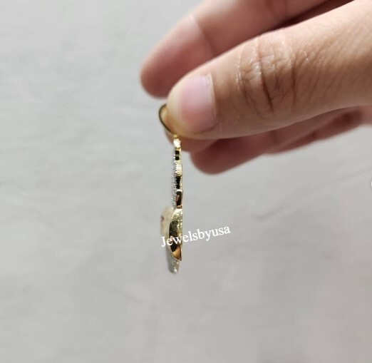 Men’s Classy “TRUST NO ONE” Real Tester Passing Moissanite Charm Pendant 925 SS