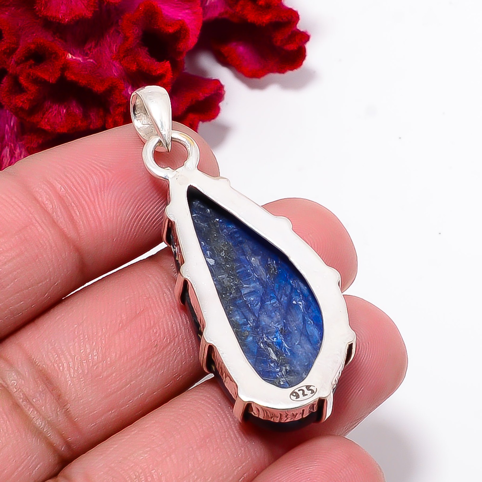 Kyanite – Nepal Gemstone 925 Sterling Silver Pendant 1.76 P99354