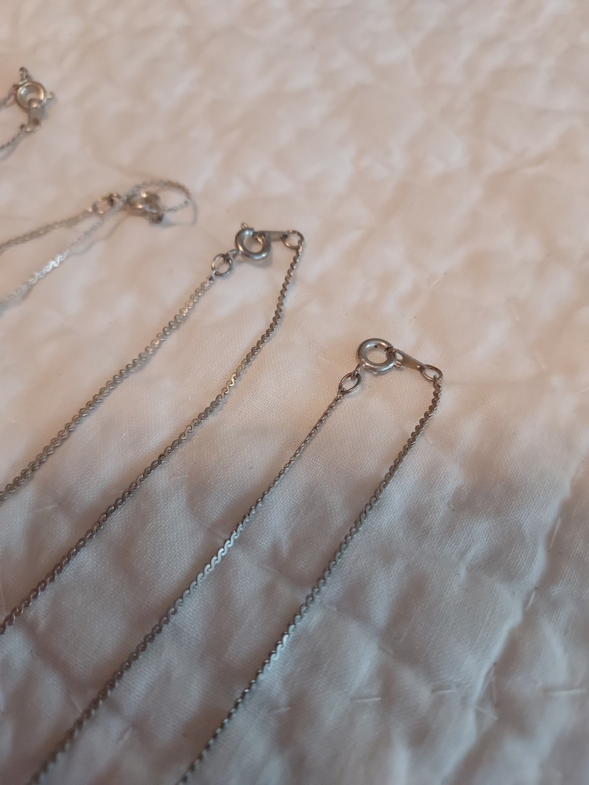Lot Of 7 Handmade Glass Bead Necklaces Reseller Sparkle Marble w/ Chain NWOT