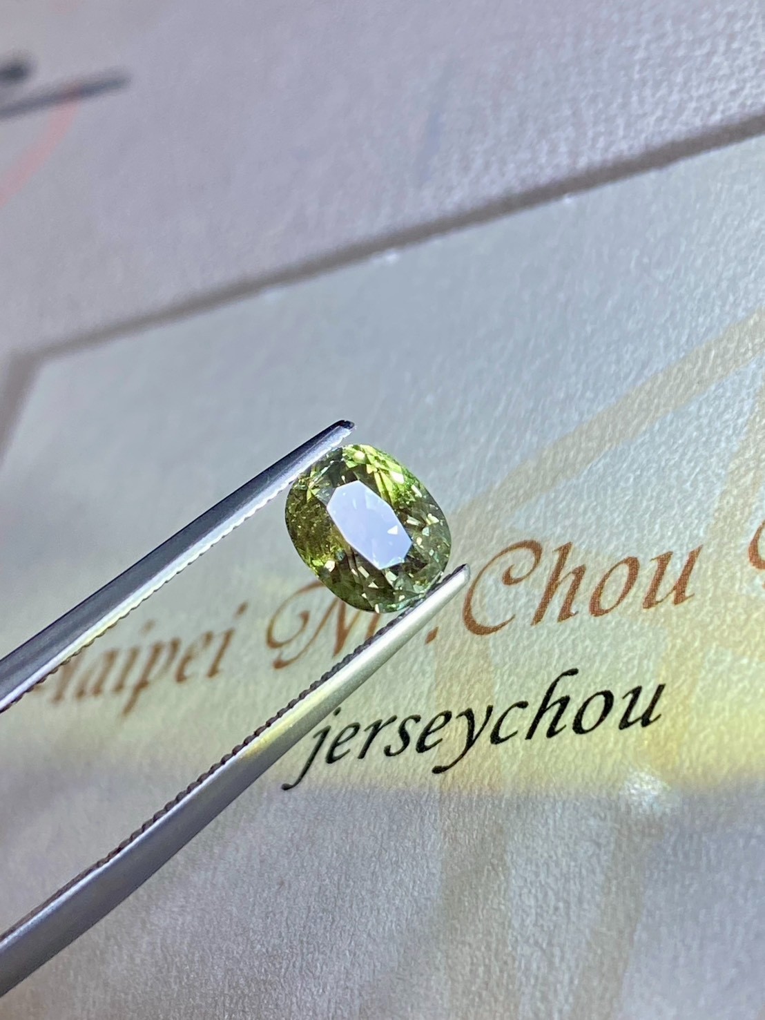 [jerseychou] Natural alexandrite 2.08 ct , AIGS
